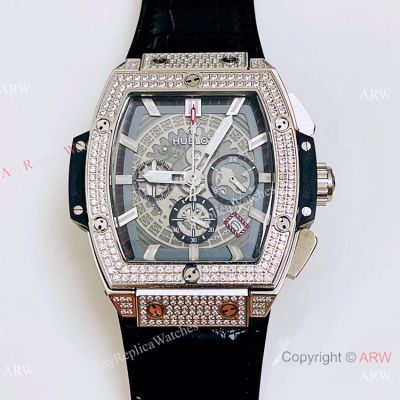 Replica Hublot Spirit of Big Bang Pave Diamond Case 40mm